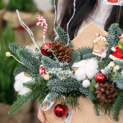 クリスマスフラワーアレンジメント